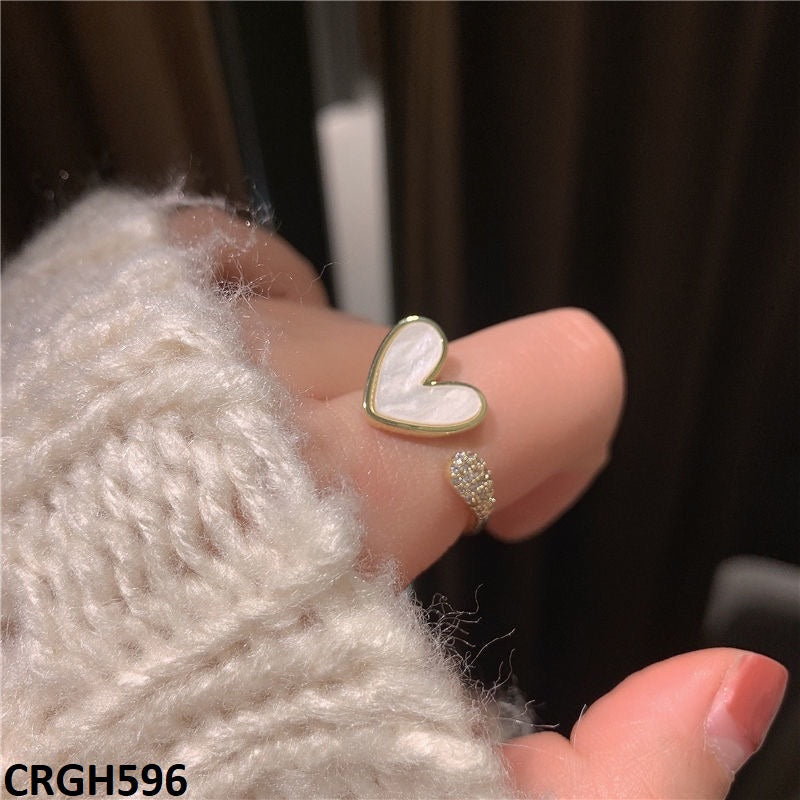 CRGH596 JEC Painted Heart Ring - CRGH