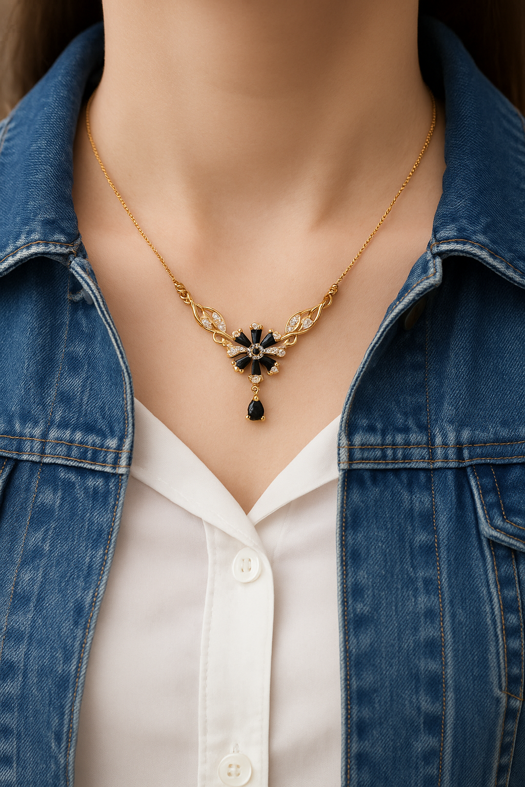 Zircon Pendant-262 (Black)