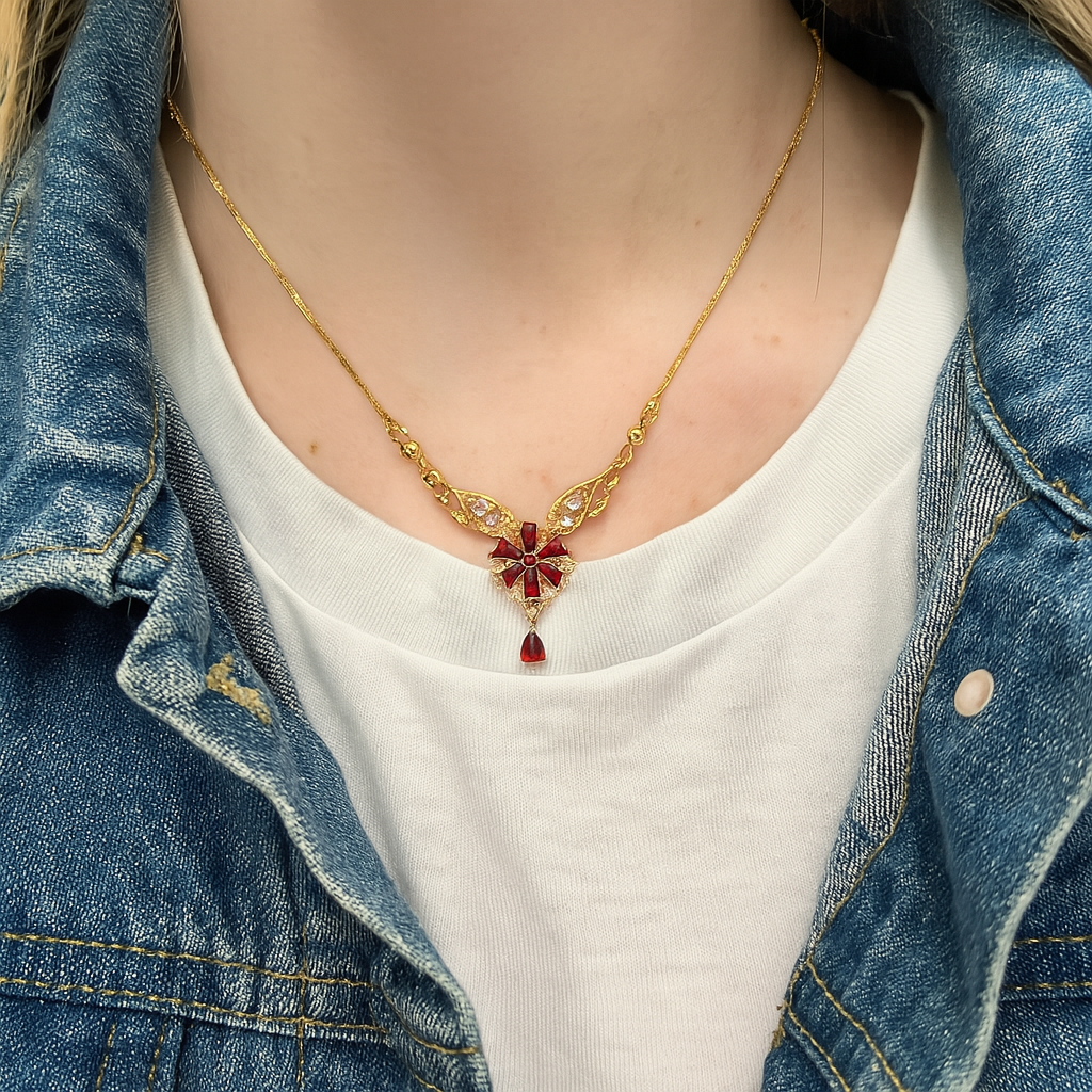 Zircon Pendant-262 (Maroon)