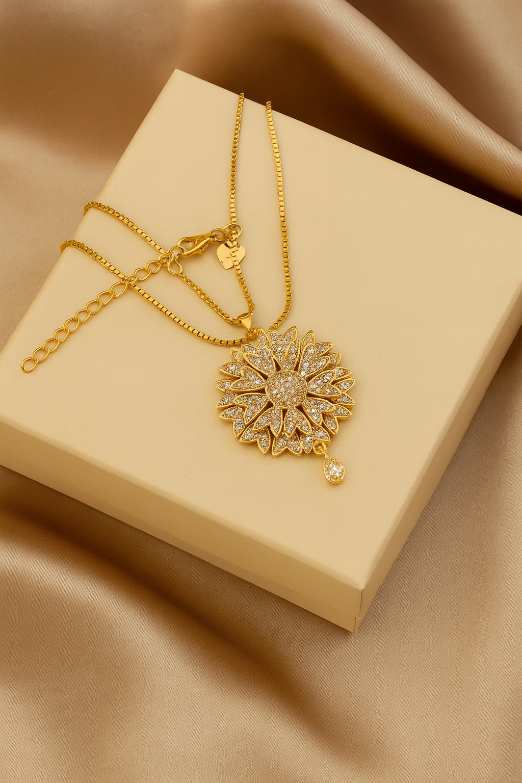 Zircon Pendant-268 (Golden)