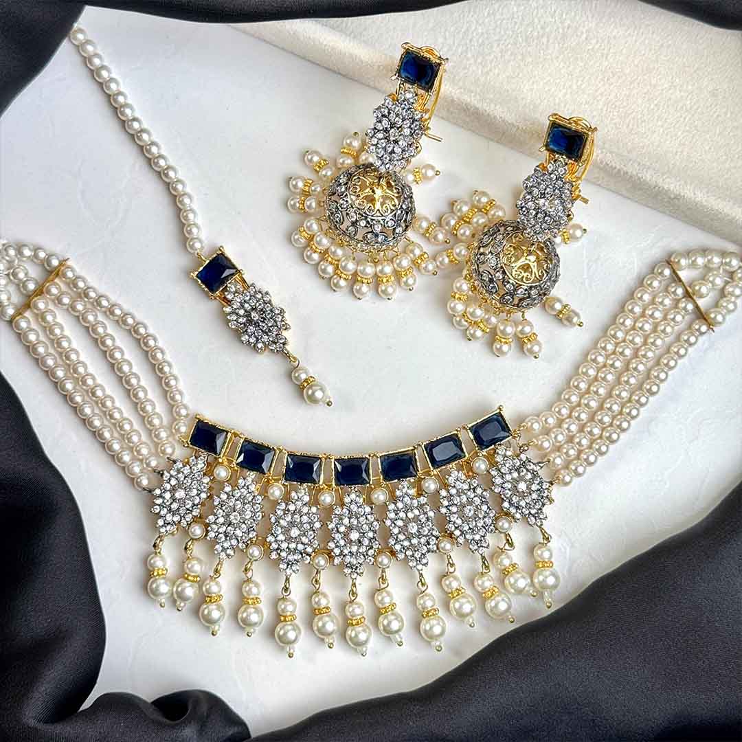 Gulab Set (Dark Blue)