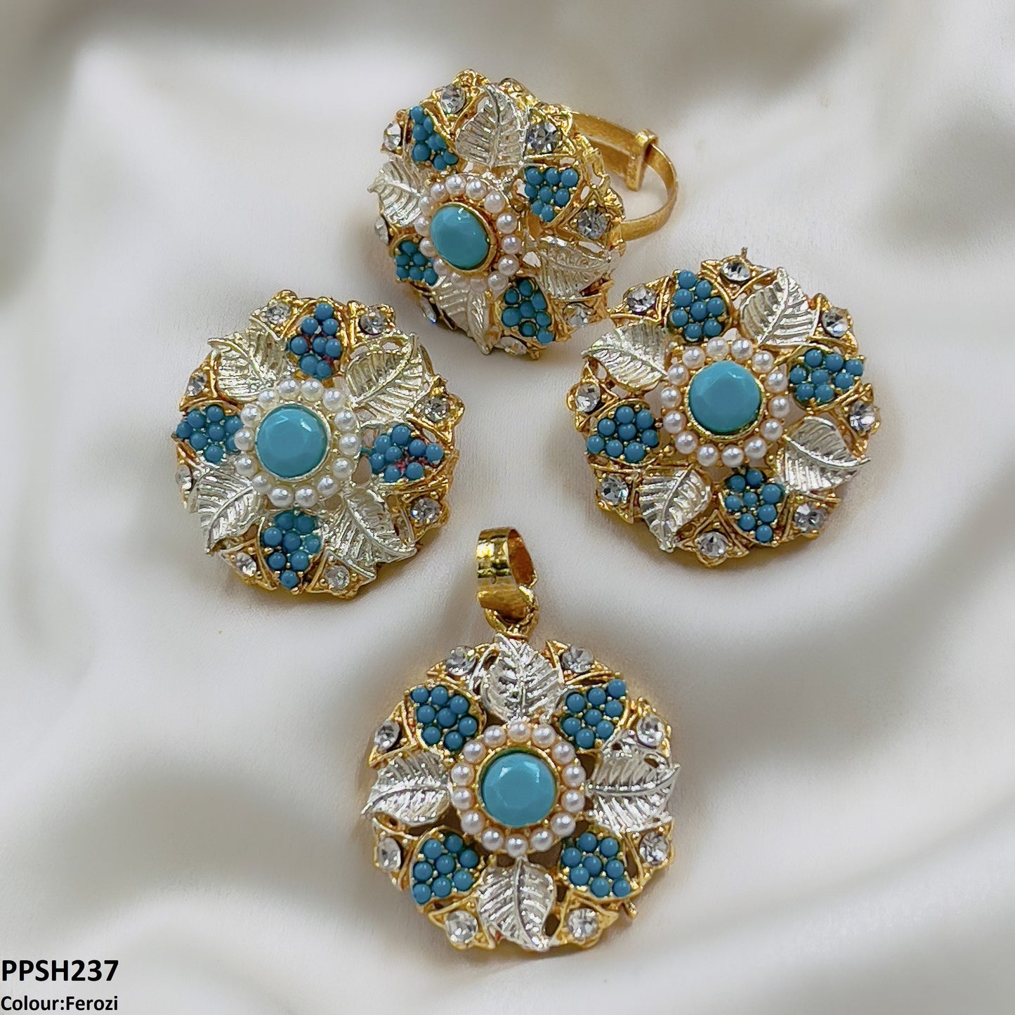 PPSH237 SDQ Flower Pendant Set - PPSH
