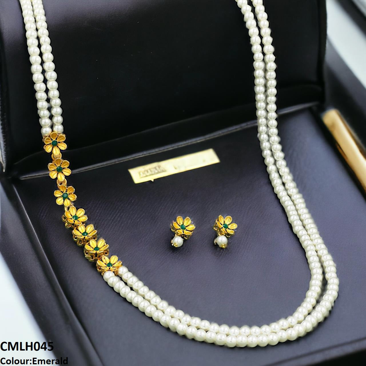 CMLH045 FRN Flower Pearl Mala- CMLH