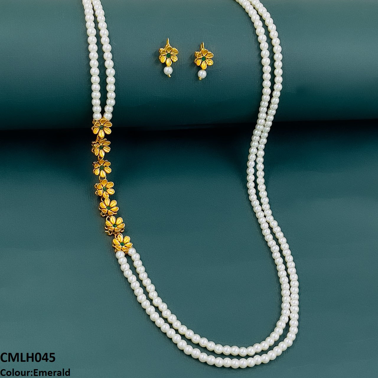 CMLH045 FRN Flower Pearl Mala- CMLH