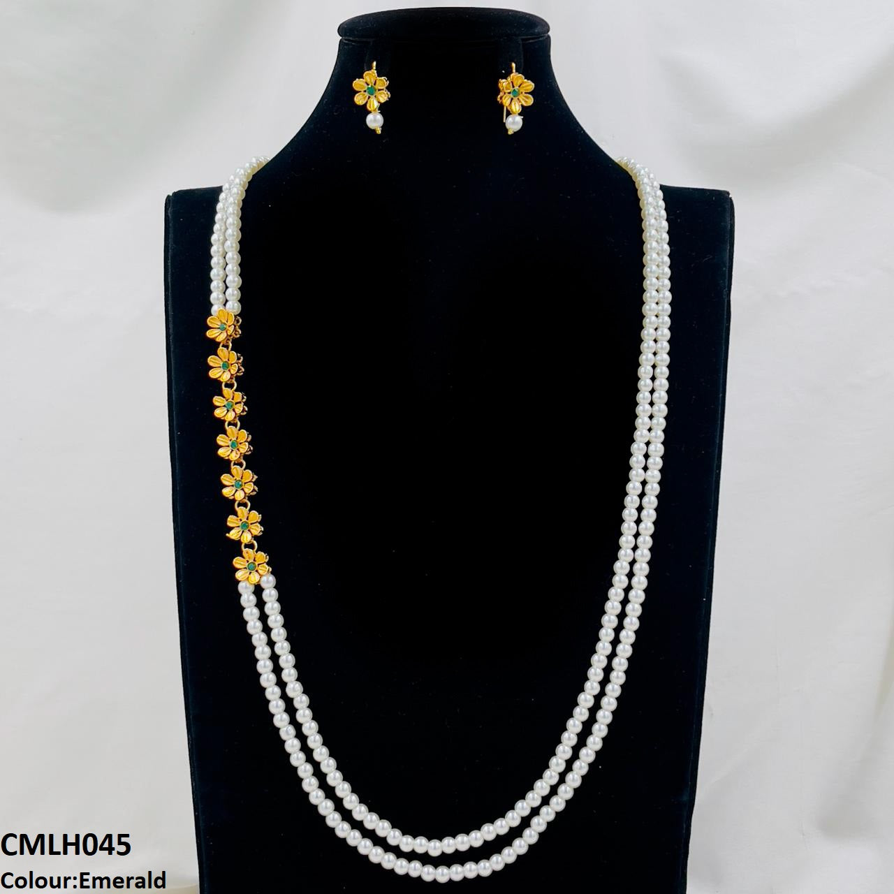 CMLH045 FRN Flower Pearl Mala- CMLH