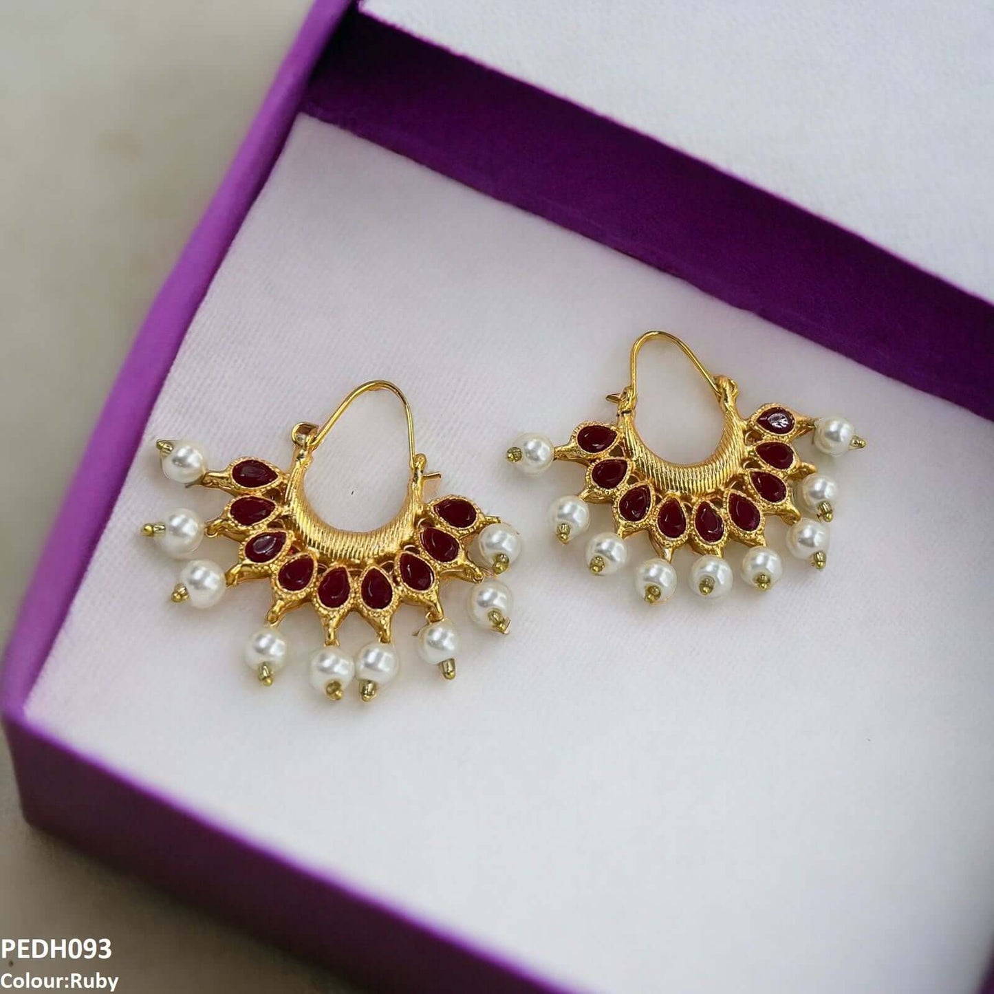 PEDH093 FRN Pearl Drop Earrings- PEDH