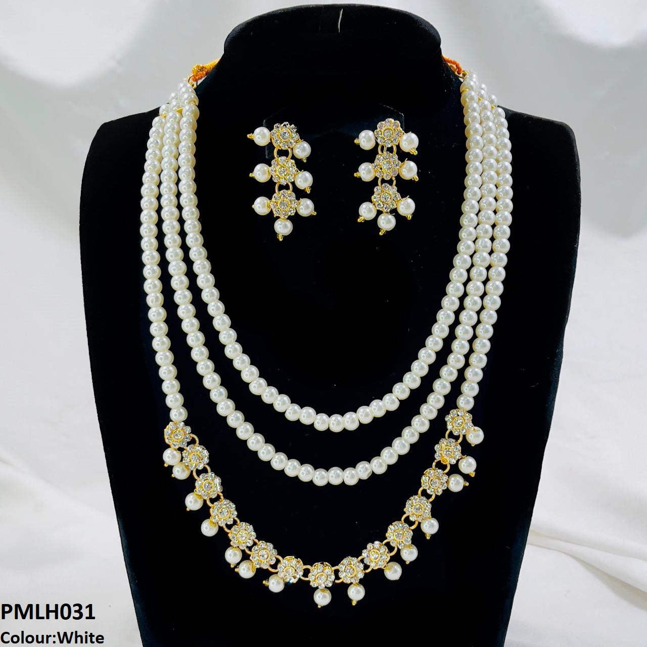 PMLH031 SDQ Flower 3 Layer Mala Set - PMLH