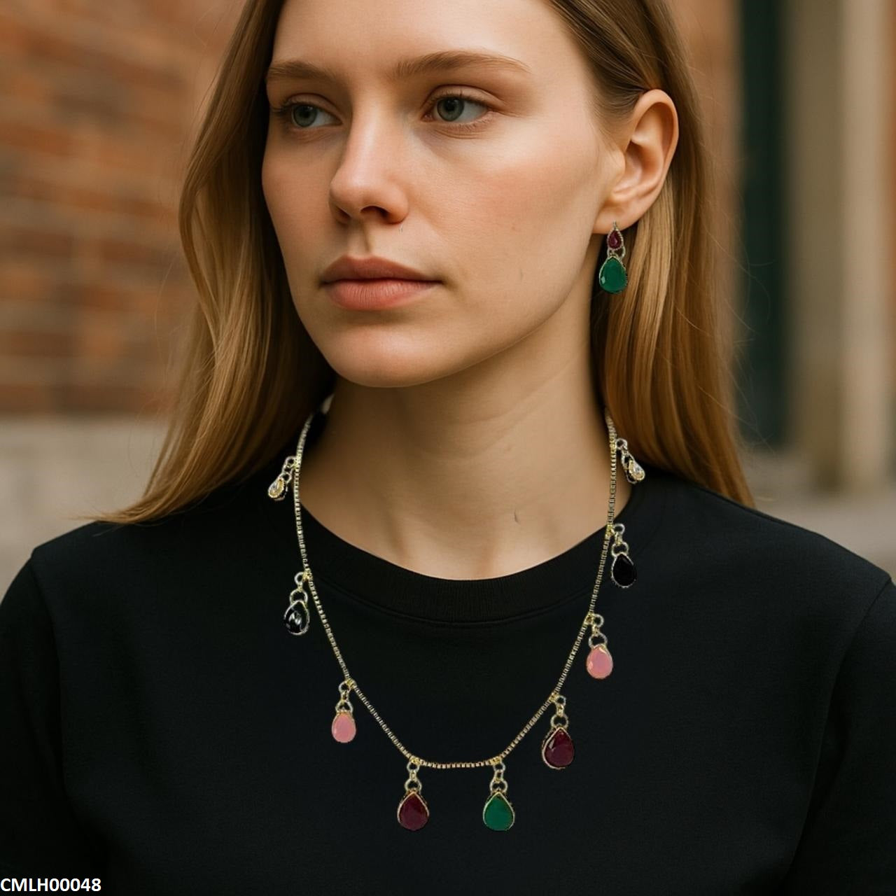 CMLH00048 FRN Tear Drops Mala Set-CMLH