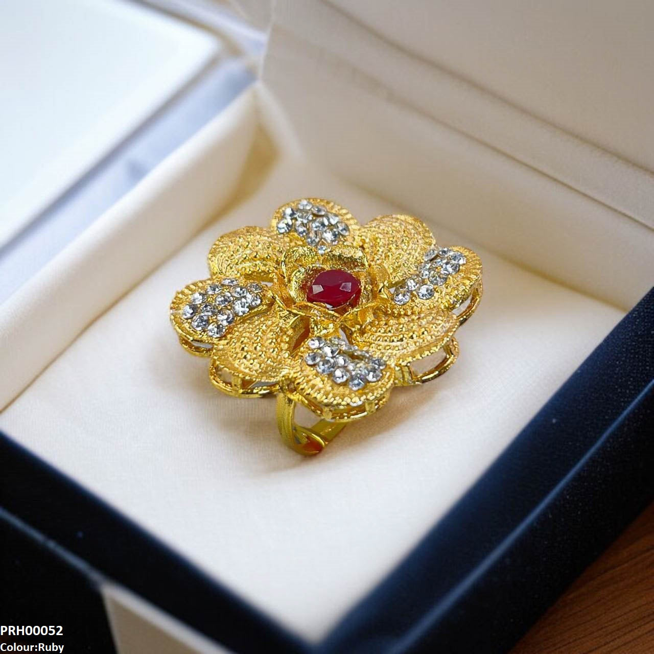 PRH00052 FRN Flower Ring Adjustable - PRH