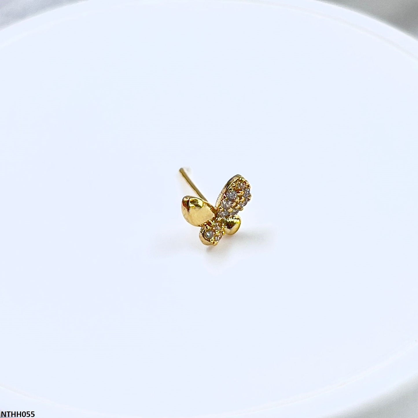 NTHH055 XYL Butterfly Nose Pin - NTHH