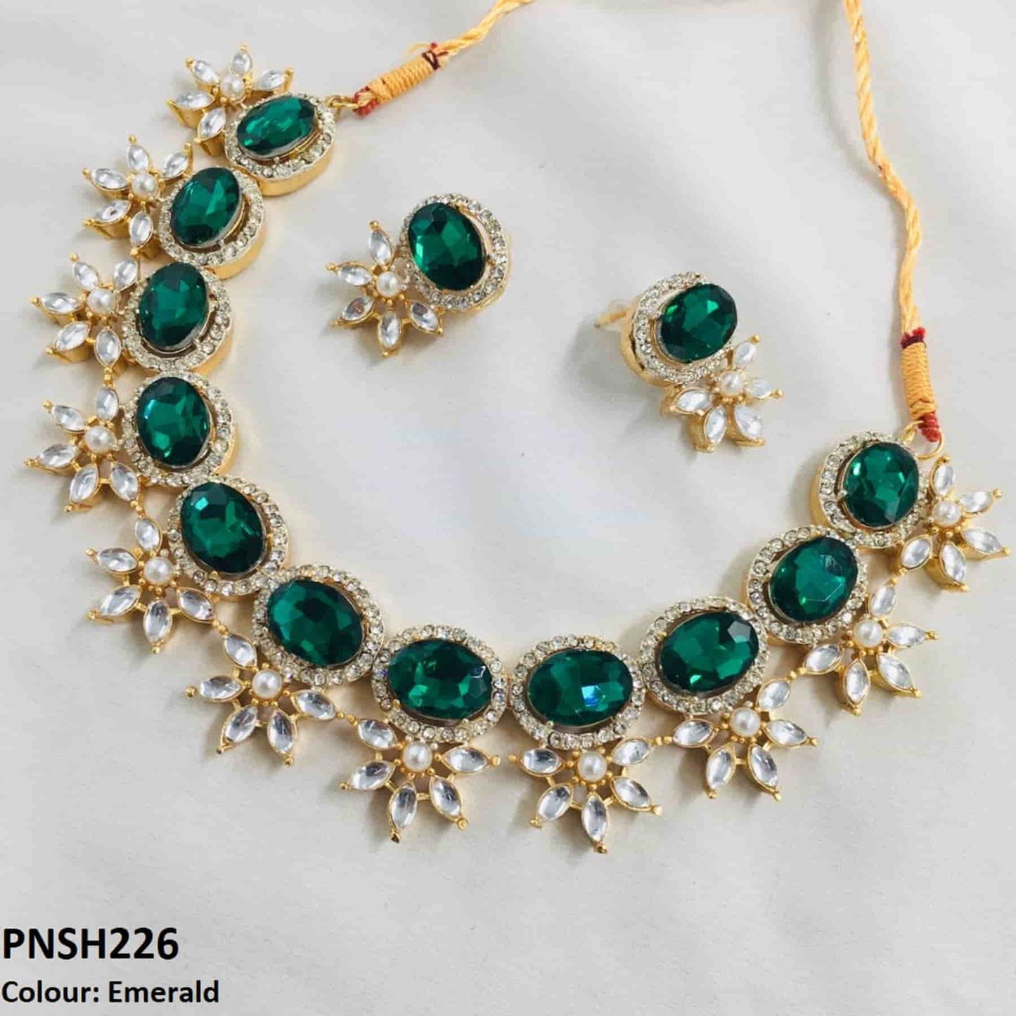 PNSH226 SDQ Beza Necklace Set - PNSH