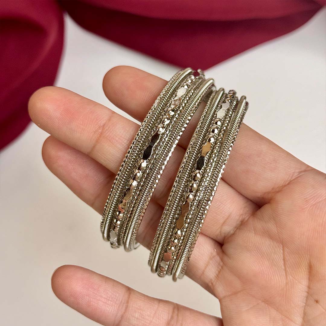 Saiqa Bangles (Silver)
