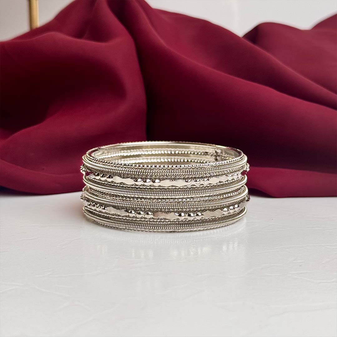 Saiqa Bangles (Silver)