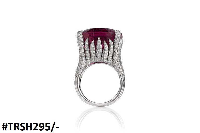 TRSH295 KYC Redish Cathedral Ring - TRSH