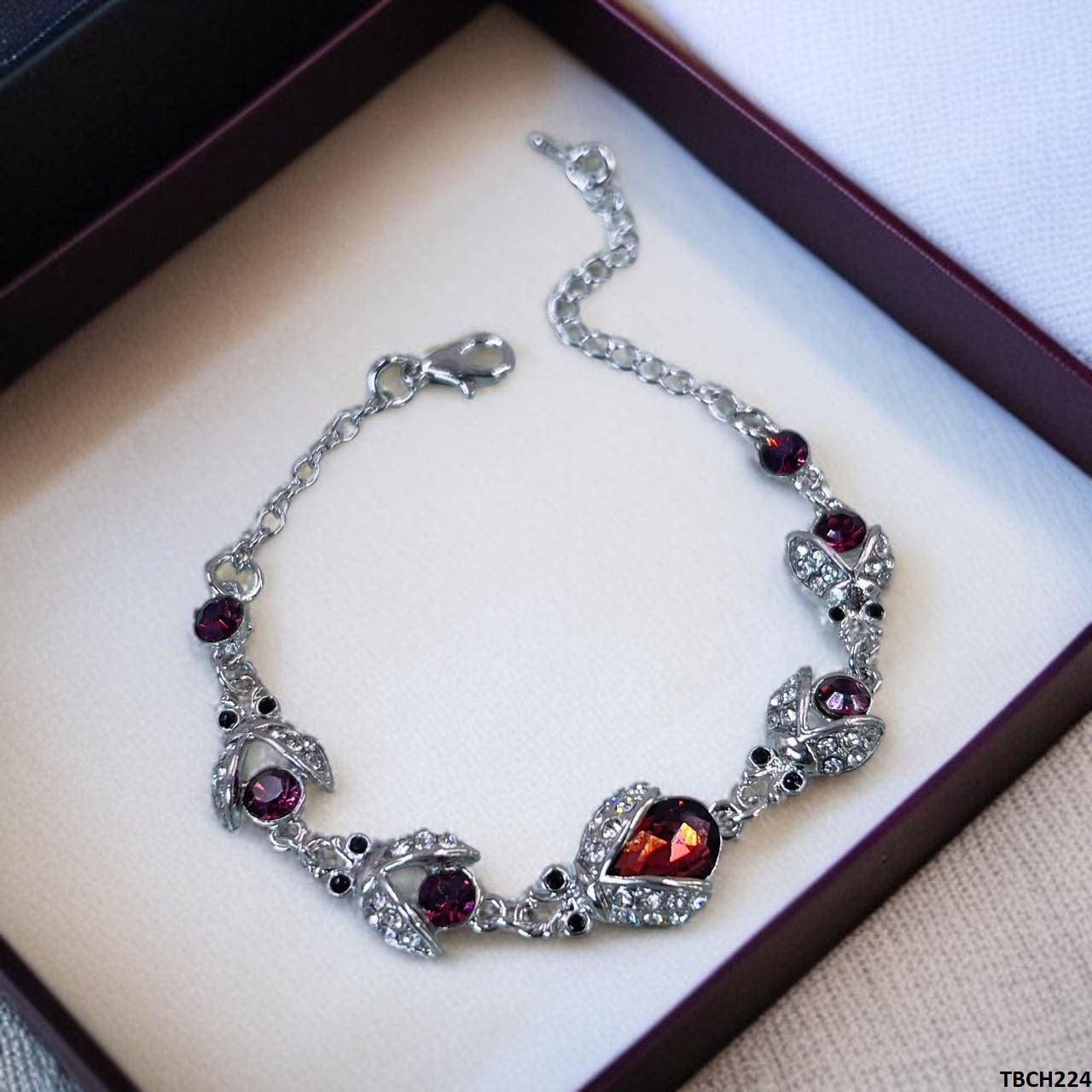 TBCH224 ZXS Rose Hand Bracelet Openable - CBCH