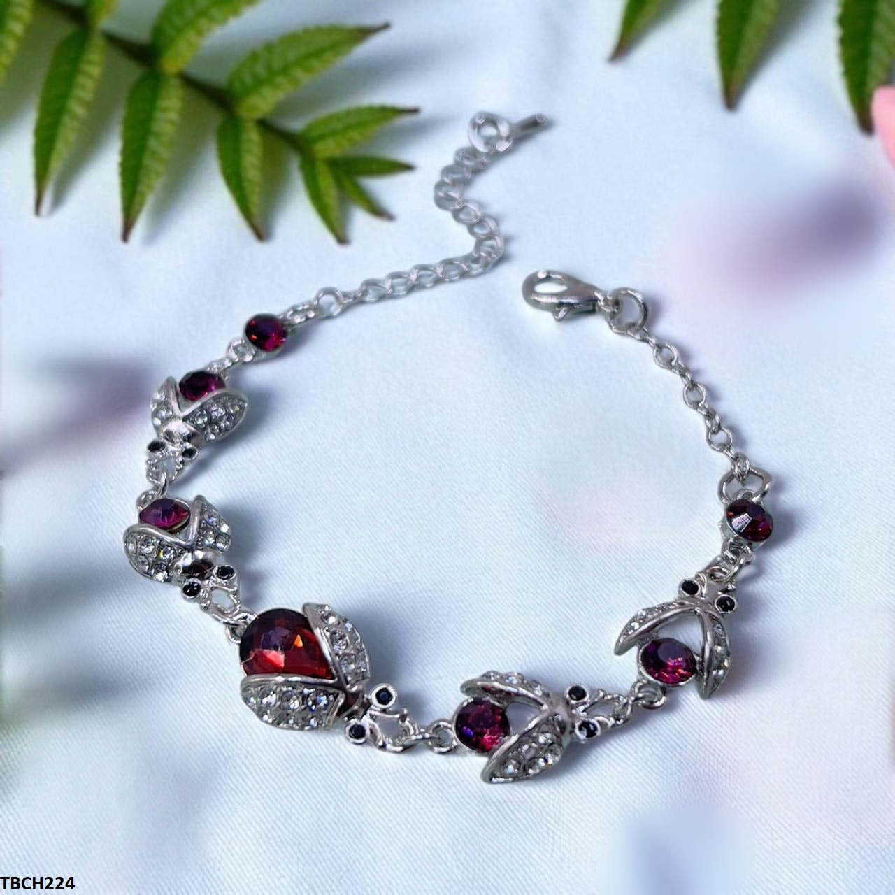 TBCH224 ZXS Rose Hand Bracelet Openable - CBCH