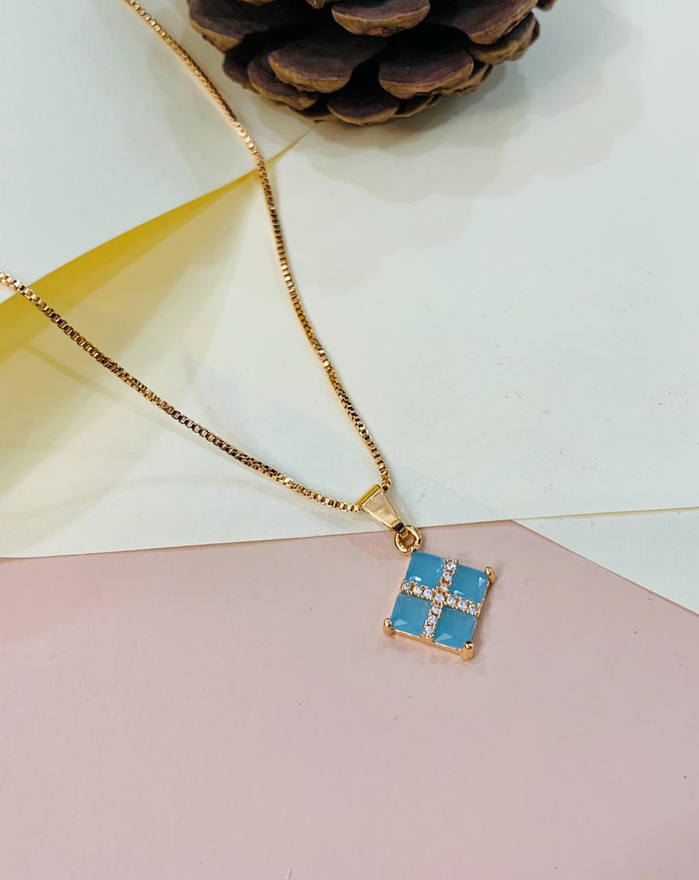 Zircon Pendant-253 (Ferozi)