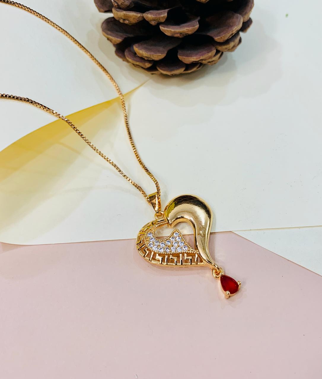 Zircon Pendant-232 (Maroon)