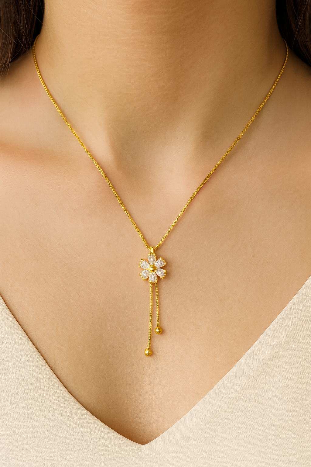 Zircon Pendant-195 (White)