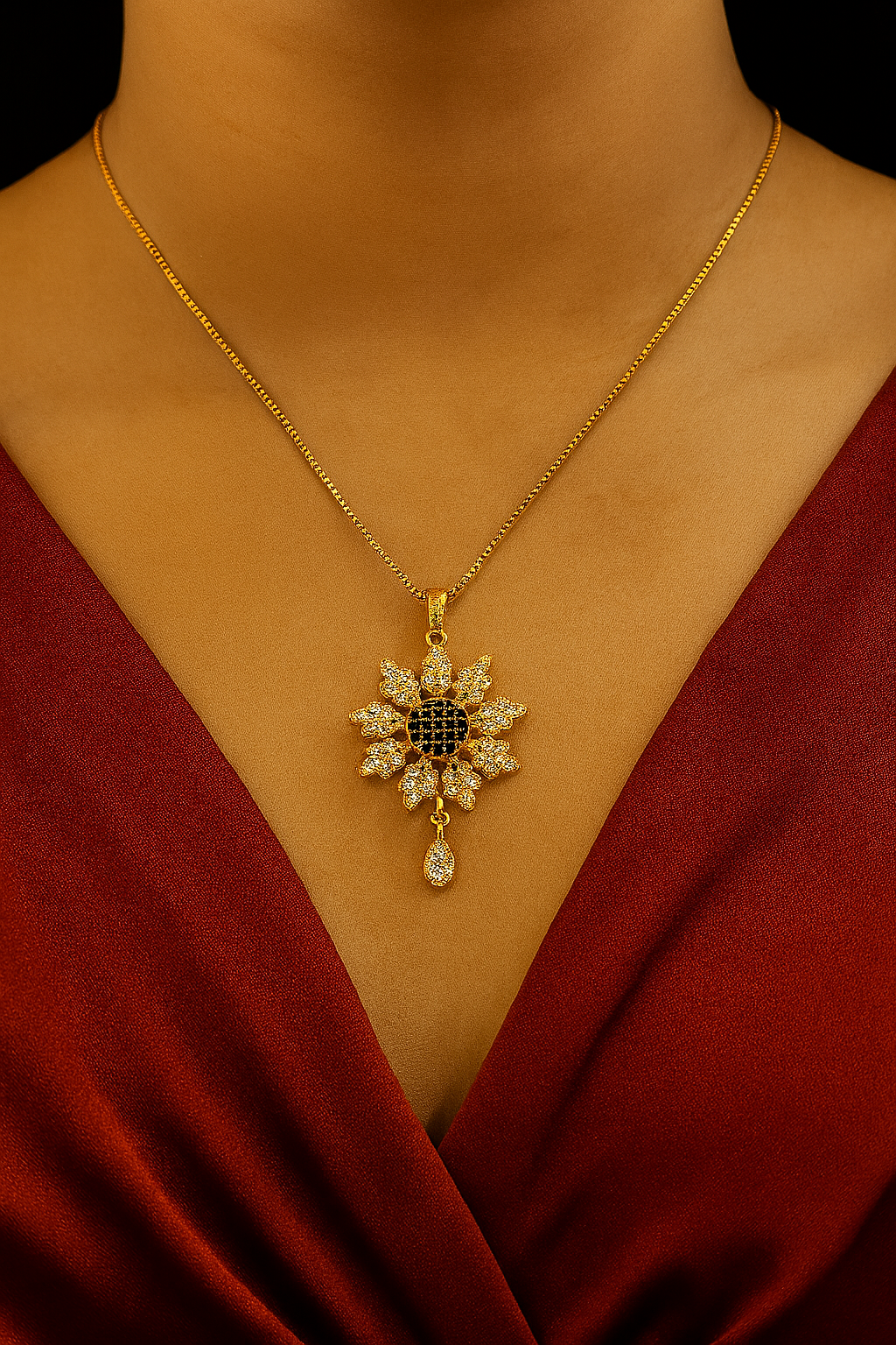 Zircon Pendant-222 (Black)