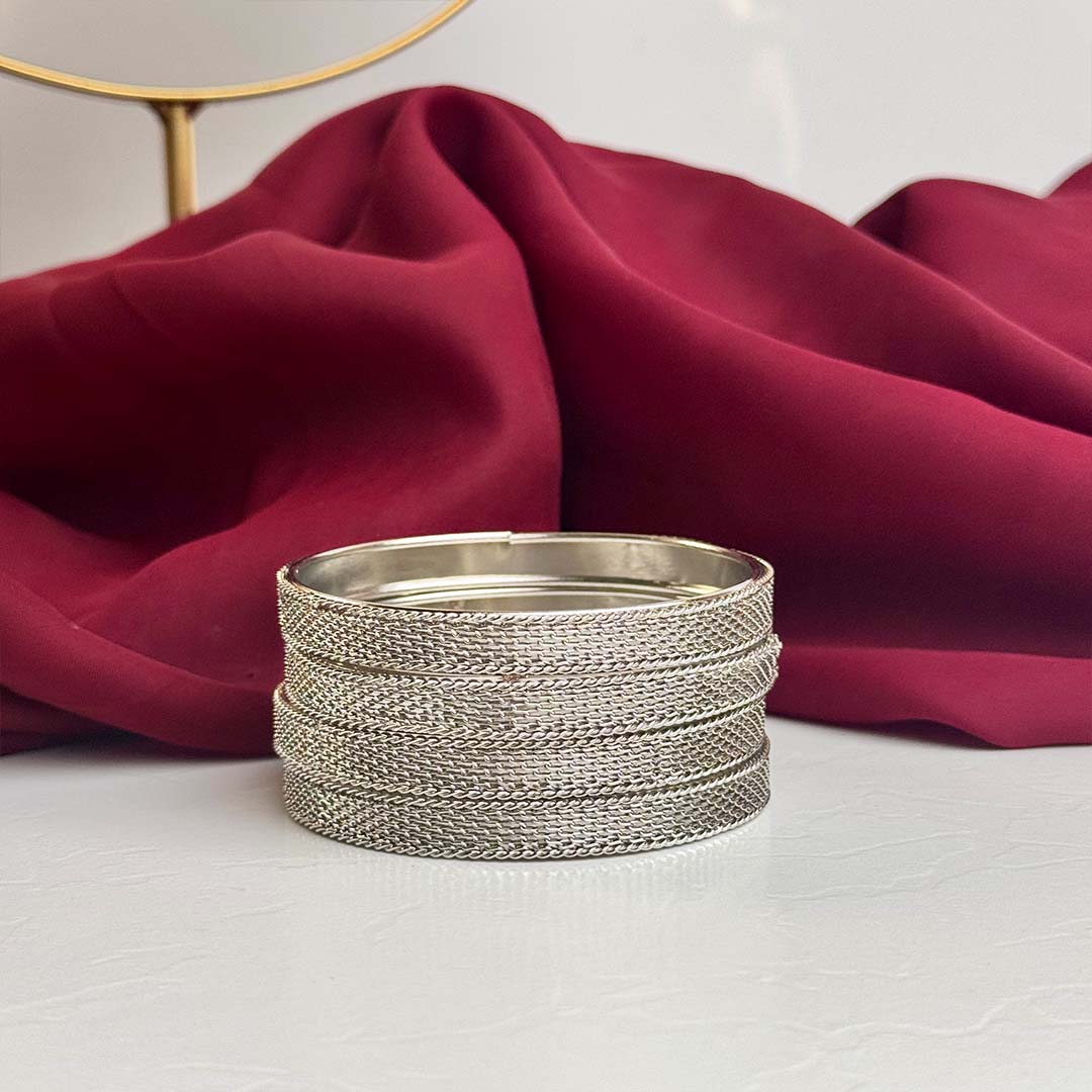 Sadaf Bangles (Silver)