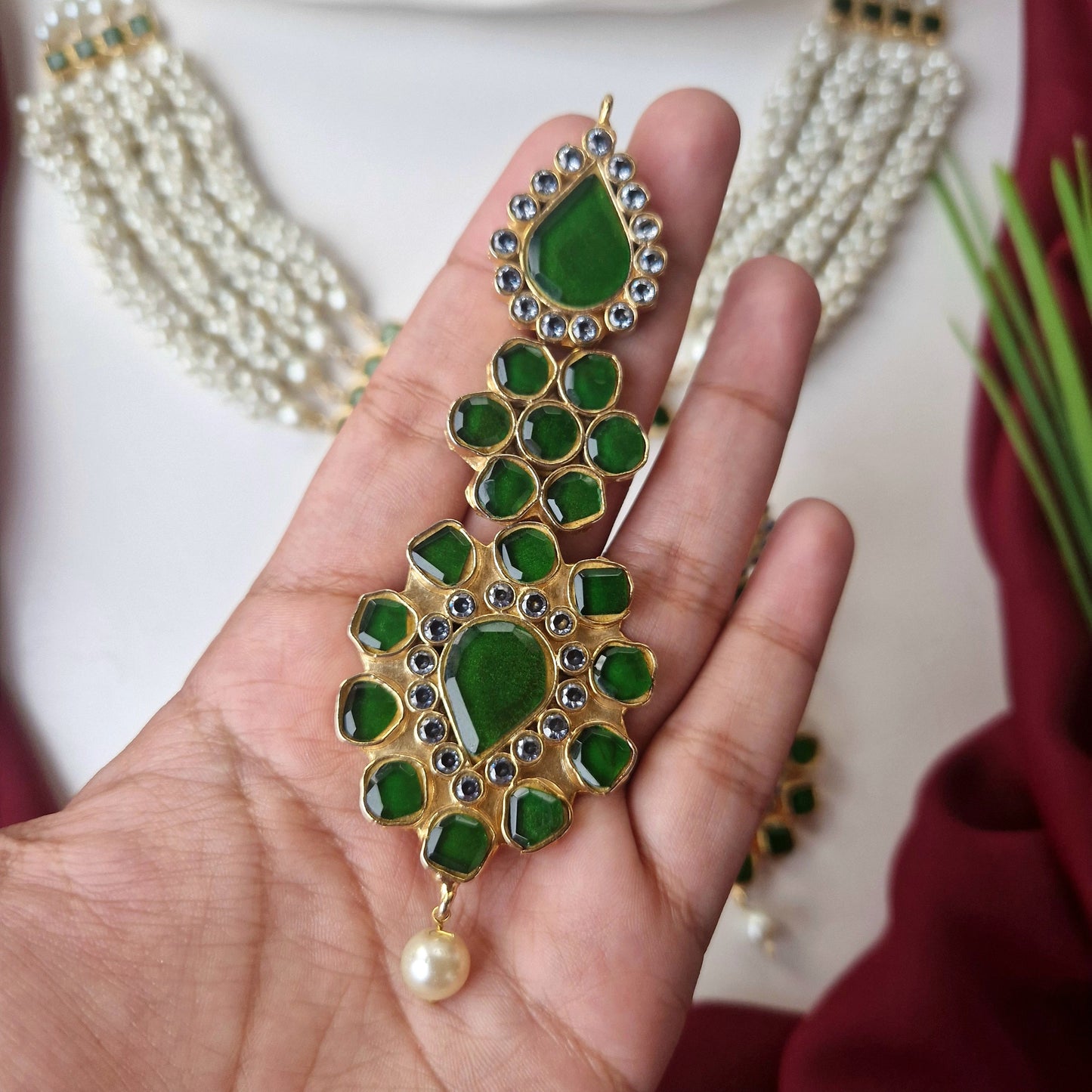 Celestial Dream Green Bridal Set