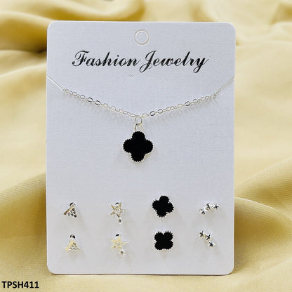 TPSH411 XST Clover Triangle/Cross/Star Pendant with Tops - CPSH
