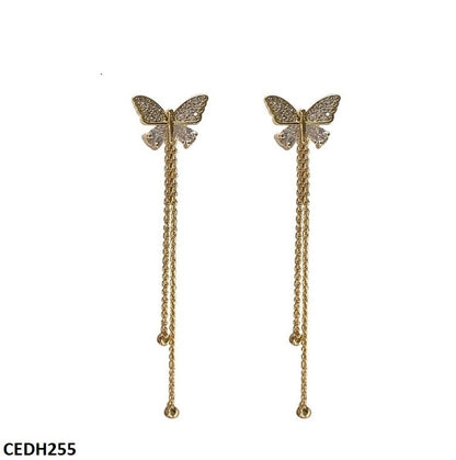 CEDH255 LSH Butterfly Drop Earrings - CEDH