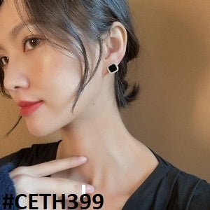 CETH399 YYZ Black Painted Square Tops Pair - CETH