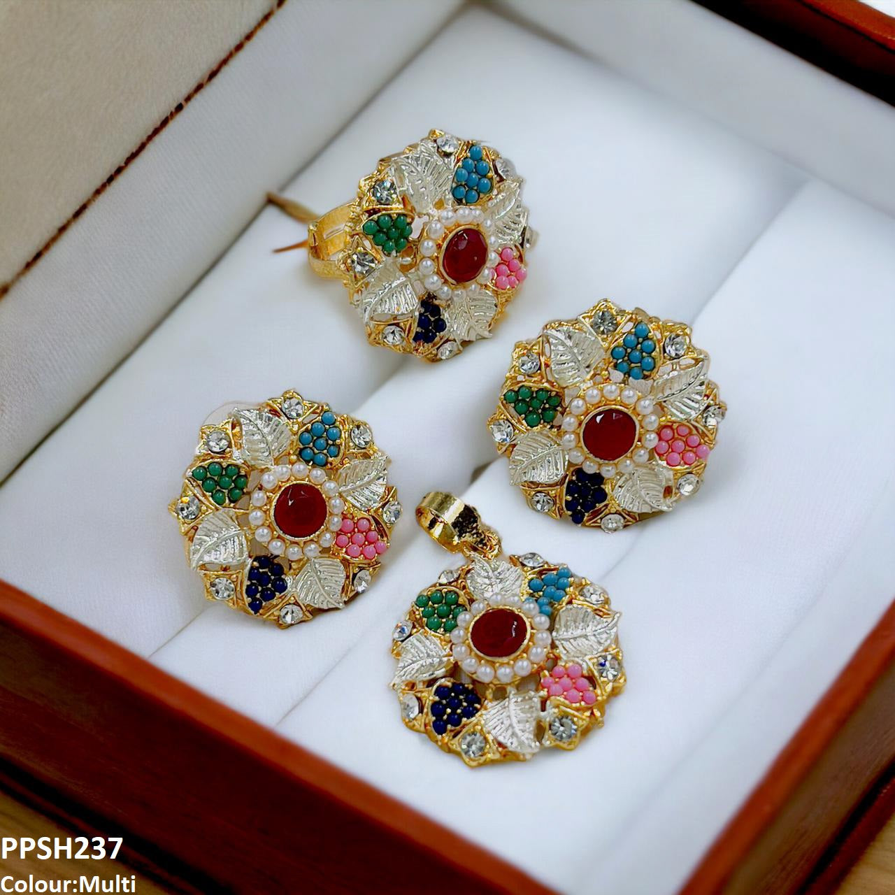 PPSH237 SDQ Flower Pendant Set - PPSH