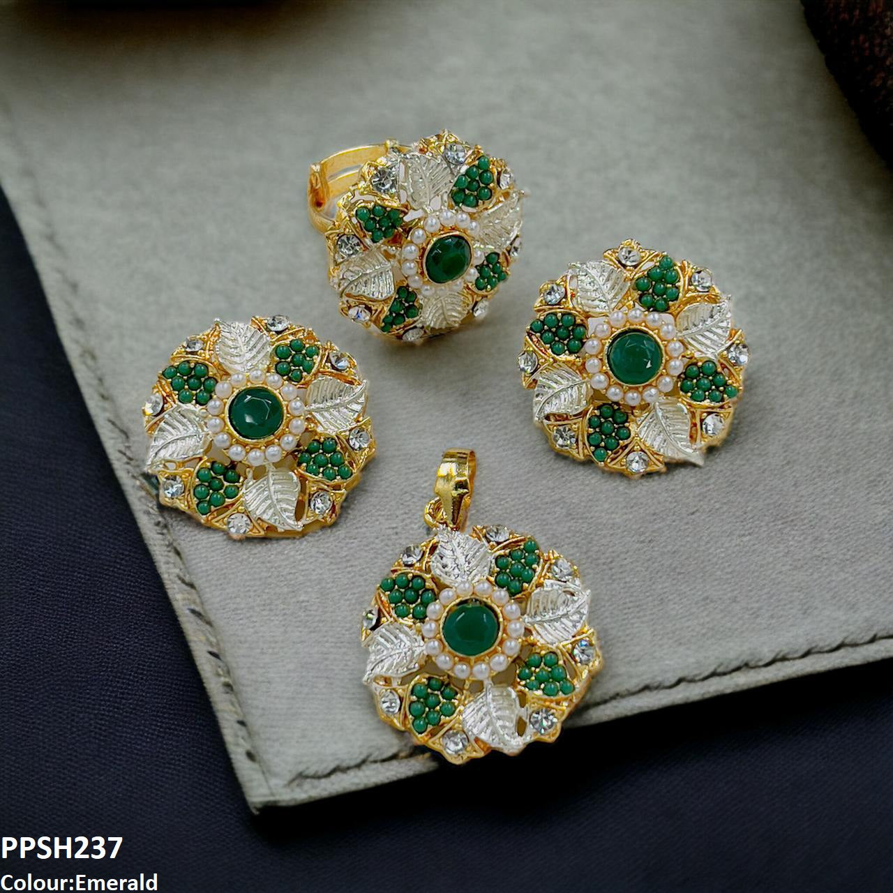 PPSH237 SDQ Flower Pendant Set - PPSH