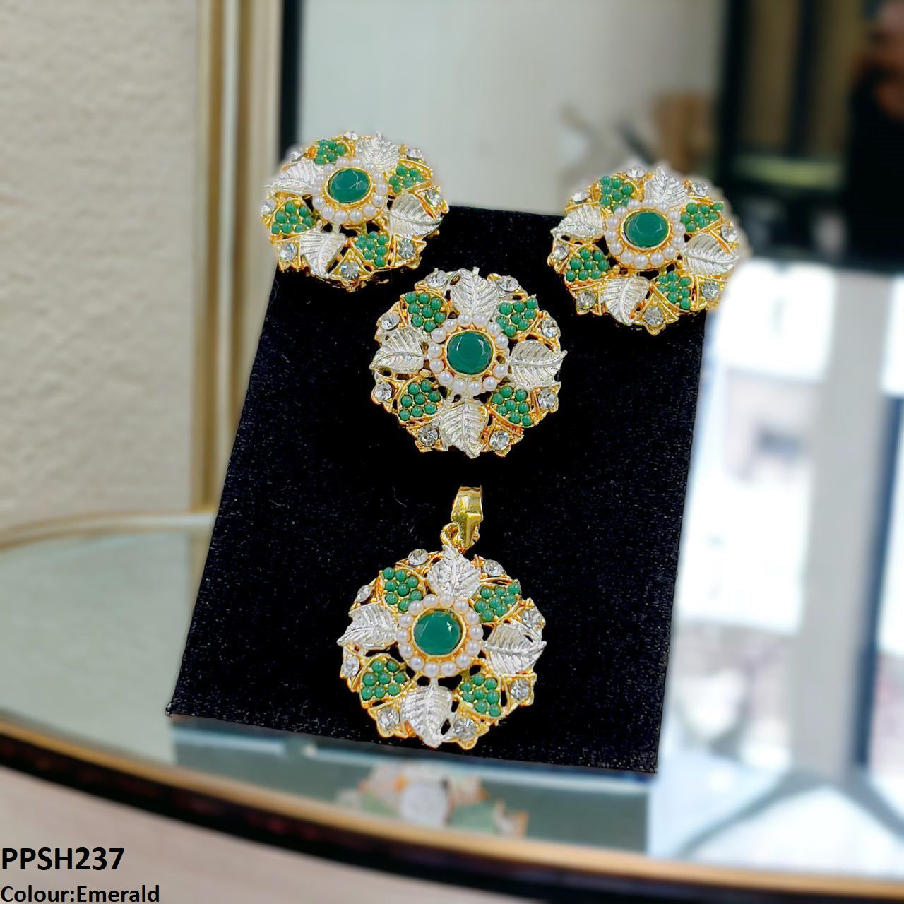 PPSH237 SDQ Flower Pendant Set - PPSH