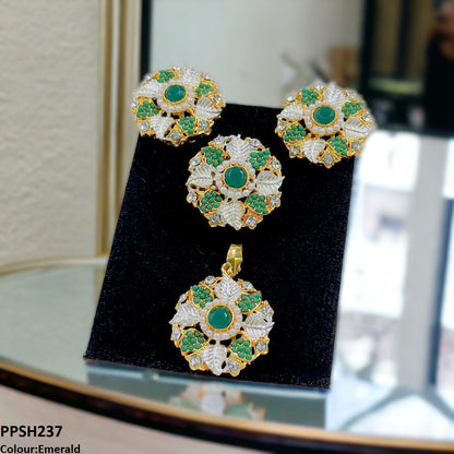PPSH237 SDQ Flower Pendant Set - PPSH