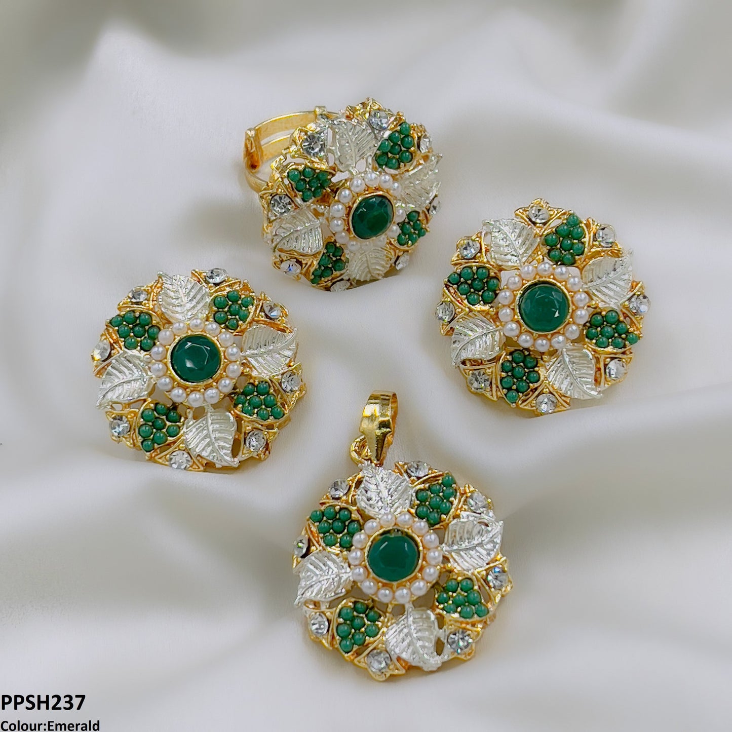 PPSH237 SDQ Flower Pendant Set - PPSH