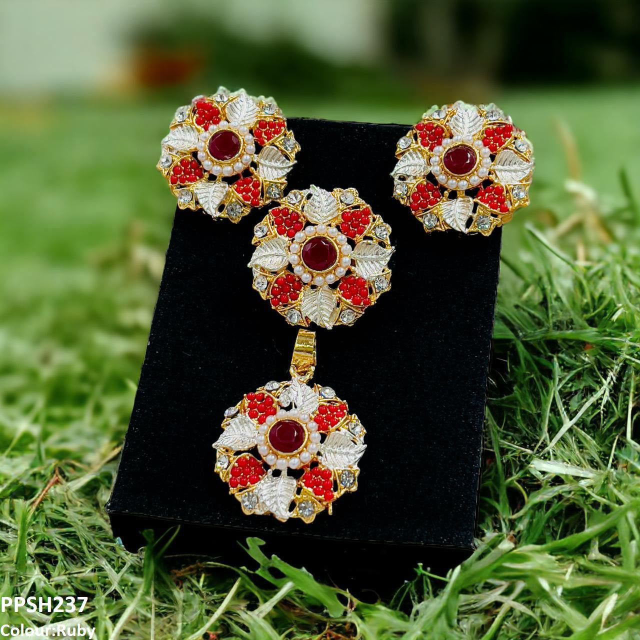 PPSH237 SDQ Flower Pendant Set - PPSH