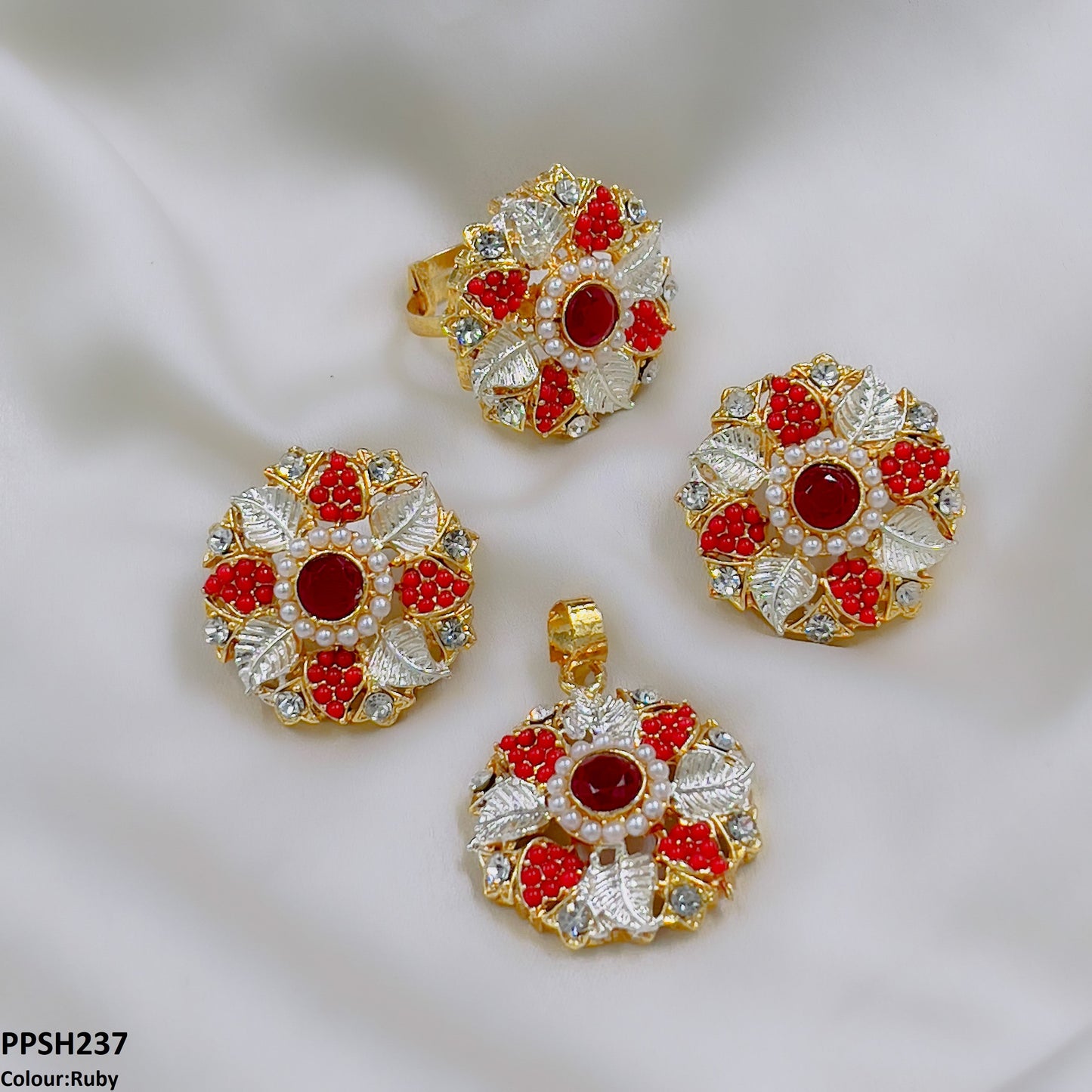 PPSH237 SDQ Flower Pendant Set - PPSH