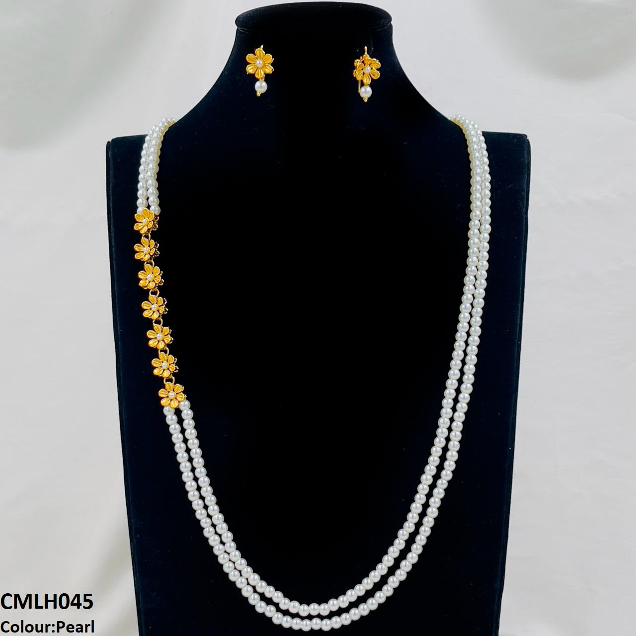CMLH045 FRN Flower Pearl Mala- CMLH