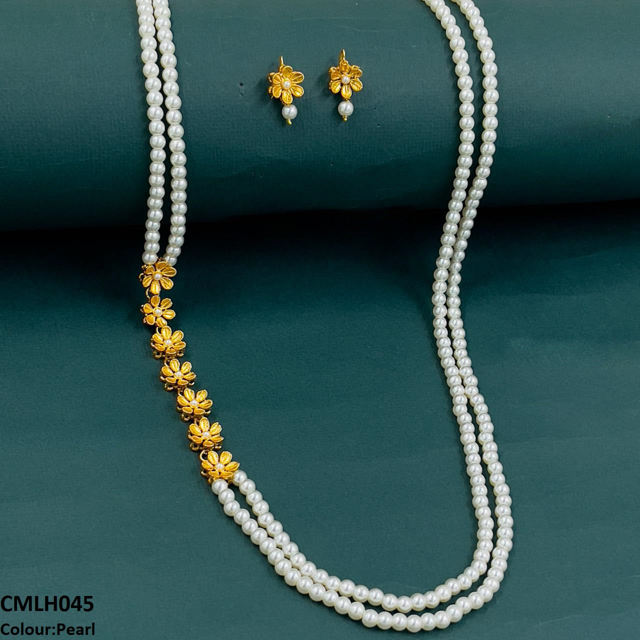 CMLH045 FRN Flower Pearl Mala- CMLH