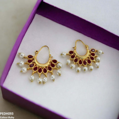 PEDH093 FRN Pearl Drop Earrings- PEDH