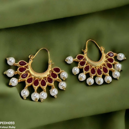 PEDH093 FRN Pearl Drop Earrings- PEDH