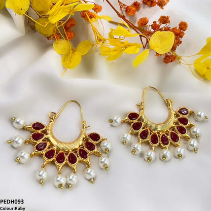 PEDH093 FRN Pearl Drop Earrings- PEDH