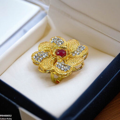 PRH00052 FRN Flower Ring Adjustable - PRH