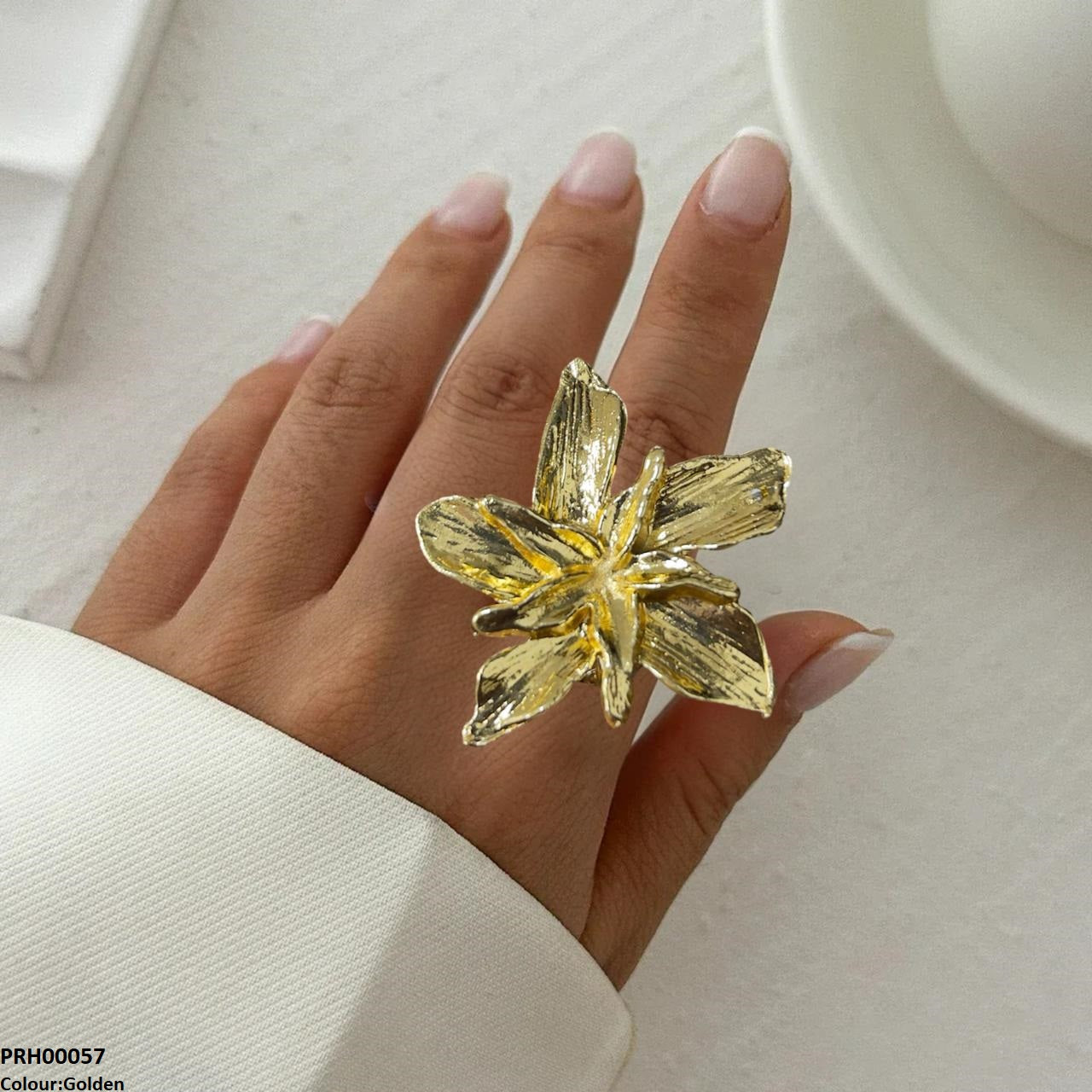 PRH00057 SDQ Flower Ring Adjustable - PRH