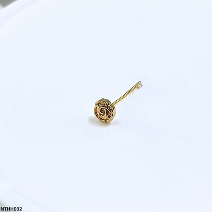 NTHH032 XYL  Flower Nose Pin - NTHH
