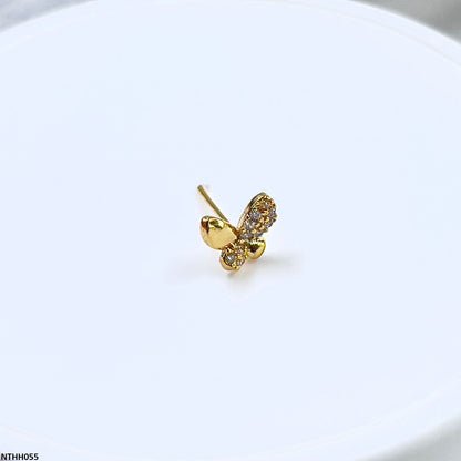NTHH055 XYL Butterfly Nose Pin - NTHH