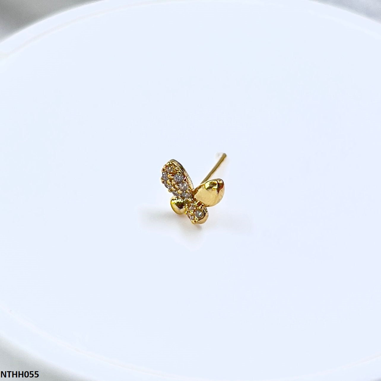 NTHH055 XYL Butterfly Nose Pin - NTHH