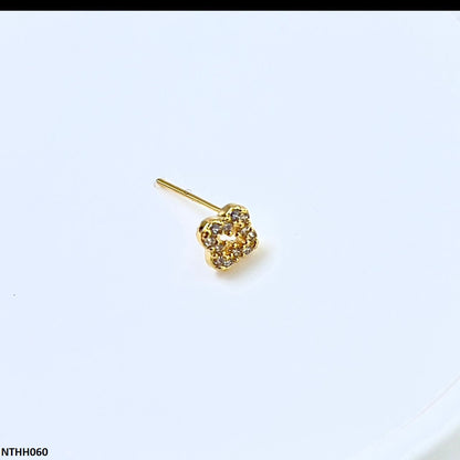 NTHH060 XYL  Flower Nose Pin - NTHH