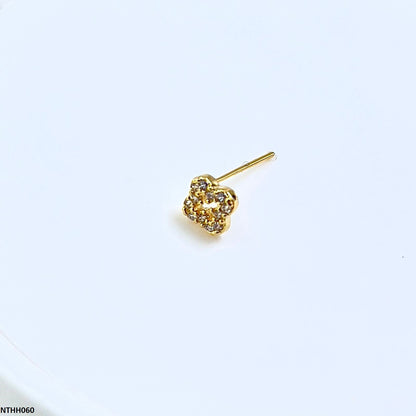 NTHH060 XYL  Flower Nose Pin - NTHH