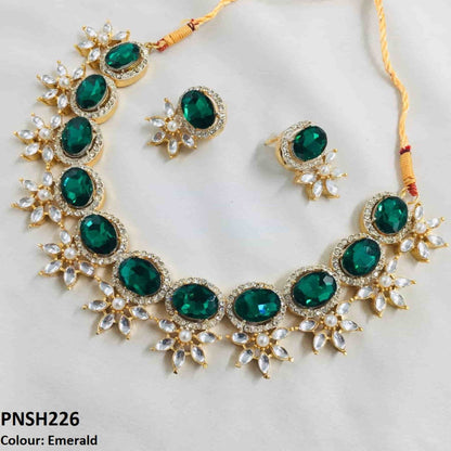 PNSH226 SDQ Beza Necklace Set - PNSH