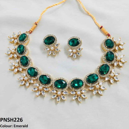 PNSH226 SDQ Beza Necklace Set - PNSH